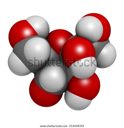 Fructose Dfructose Fruit Sugar Molecule Component Stock Illustration