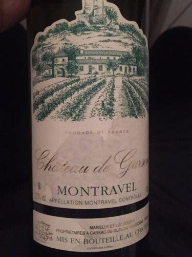 Ch Teau De Gurson Montravel Vivino Us