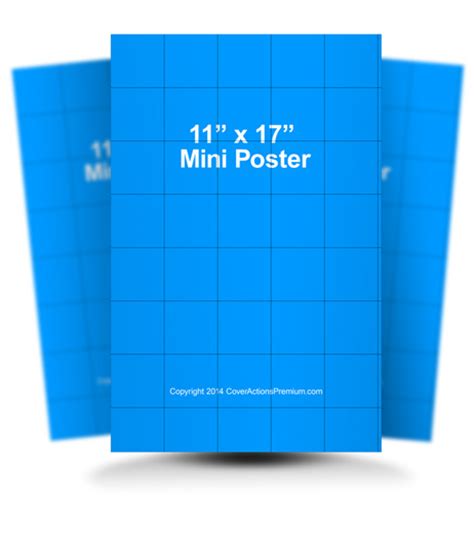 11 X 17 Poster Mockup Action Set Cover Actions Premium Mockup Psd
