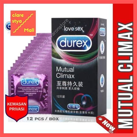 Jual KONDOM DUREX MUTUAL CLIMAX DOTTED GERIGI TAHAN LAMA 12 PCS