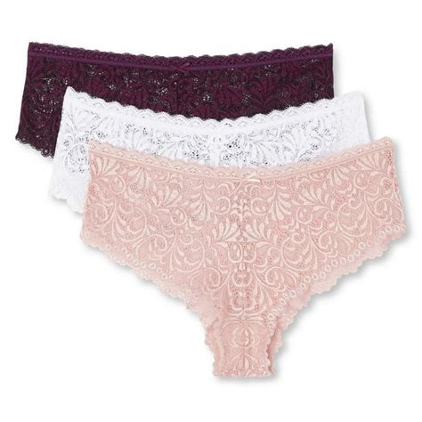 George Womens Galloon Lace Hipsters 3 Pack Sizes S Xl Walmart Ca