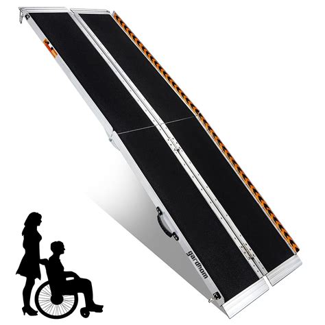 Buy Portable Ramp 10ft Anti Slip Aluminum Folding Handicap Ramp Wheel