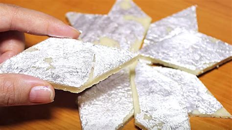 Kaju Katli Recipe In Hindi Homemade Kaju Barfi Diwali Special