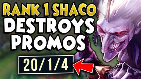 RANK 1 SHACO WORLD DESTROYS HIGH ELO IN PROMOS FINAL PROMO GAME