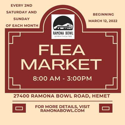 Ramona Flea Market Vendors, 27400 Ramona Bowl Rd, Hemet, 13 March to 14 ...