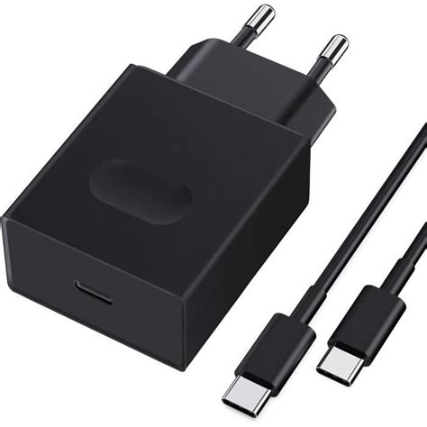 45w Chargeur Usb C Secteur Charge Rapide Pour Samsung Galaxy S24 S23