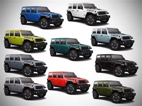 2022 Jeep Wrangler Rubicon 4x4 All Color Options Images Autobics