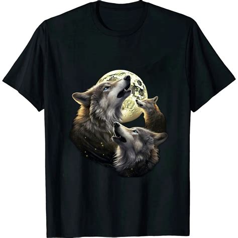 Comio Howling At The Moon Wolves Wolf Animal T Shirt