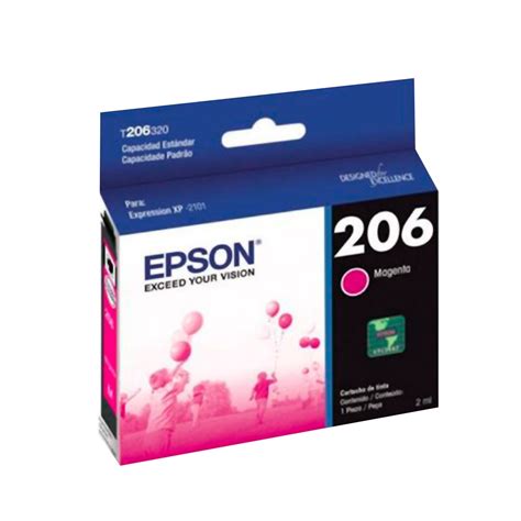 Epson Cartucho T206320 AL 206 Magenta Xpression XP 2101 Xtreme Clean