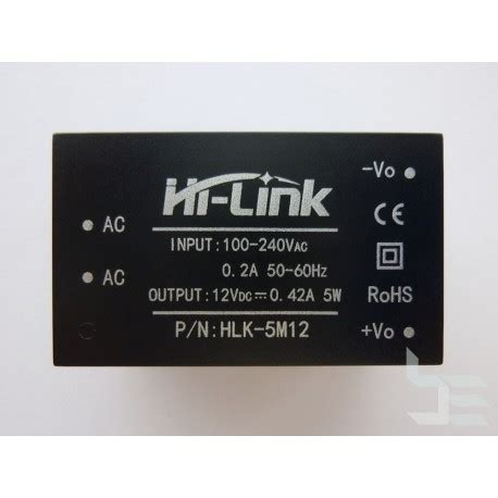 HLK 5M12 Hi Link 12V 0 42A 5W AC To DC Power Supply Module