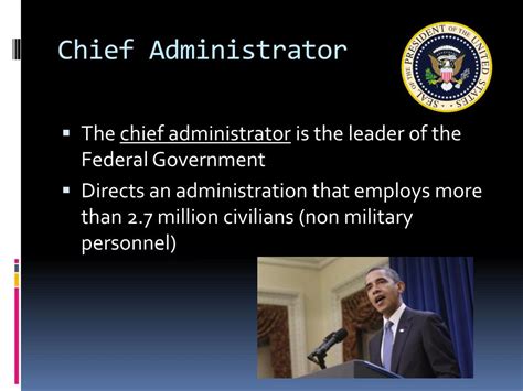 PPT - Roles of the President PowerPoint Presentation, free download ...