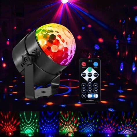 Good Boule Disco7 Couleur Lampe De Scène Jeu De Lumiere Lumière Fête 3w