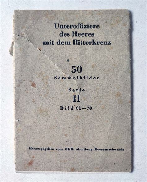 Ritterkreuztr Ger Unteroffiziere Des Heeres Mit Dem Ritterkreuz