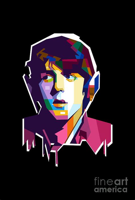 Paul Mccartney Digital Art by Baturaja Vector - Fine Art America