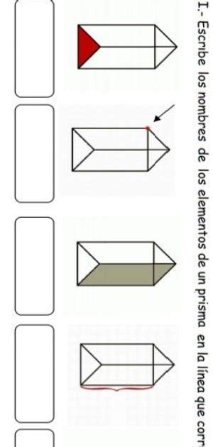 Identifica Los Elementos De Un Prisma Contestado Elementos Y Partes