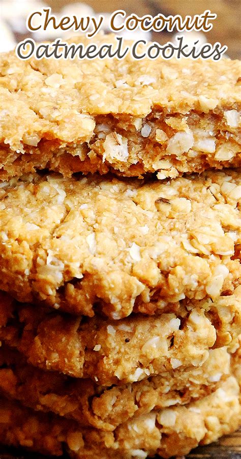 Chewy Coconut Oatmeal Cookies