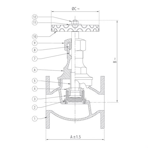 Bronze Union Bonnet Globe Valve Flanged Tsv Eximp Pvt Ltd