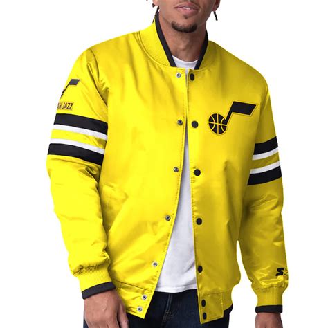 Starter Gold Satin Utah Jazz Scout I Jacket