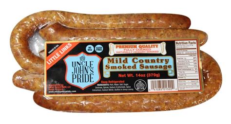 Mild Country Smoked Sausage Little Links Smoked Sausage Hickory