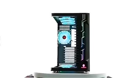 Hot Sale Cool Fan Full Tower Computer Case With Rbg Bar Gaming Case