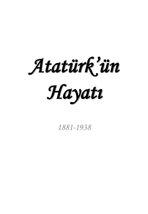 PPT Atatürkün Hayatı PowerPoint Presentation free download ID 1371581