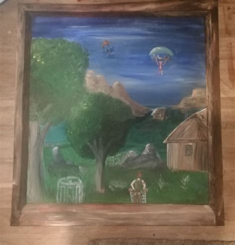 Fortnite Painting Painting Son Bedroom Art