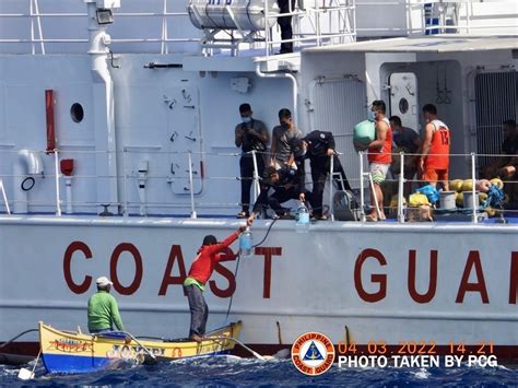 Coast Guard Reports More Filipino Fishermen In Disputed Chinese