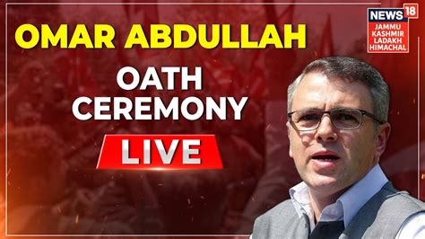 Omar Abdullah Oath Ceremony Live Jammu Kashmir Election News Nc