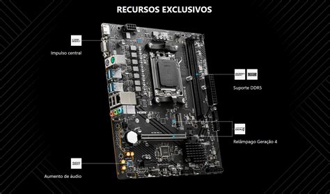 Placa Mãe Msi Pro A620m E Amd Am5 M Atx Ddr5 Chipset A620 Patoloco