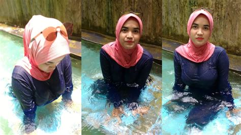 Hijab Style Hijabers Cantik Simple Outfit Berenang Terbaru Cantik