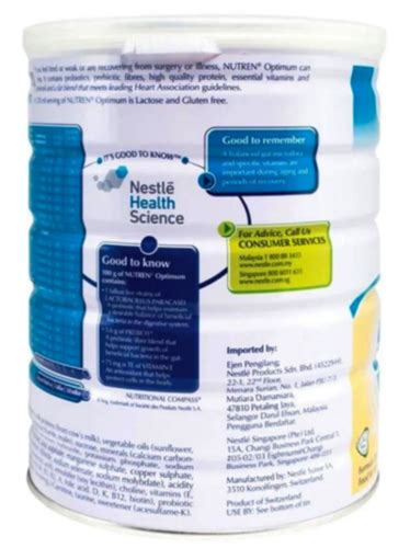 Buy 2 X Nestle Health Science Nutren Optimum Complete Nutrition 800g