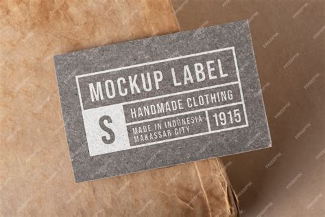 Premium Psd Vintage Label Design Mockup
