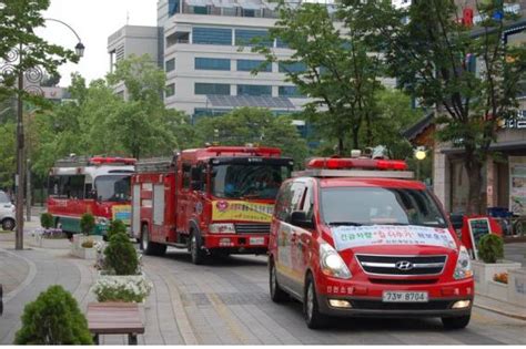 인천소방본부 ‘소방차 길터주기 훈련 실시 Kns뉴스통신