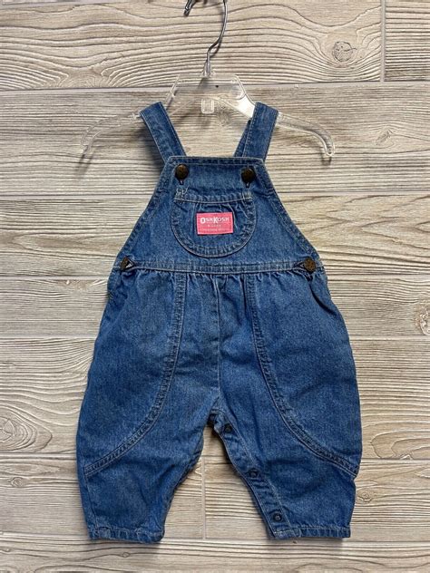 Vintage Made In USA OshKosh Vestbak Denim Overalls Gi Gem