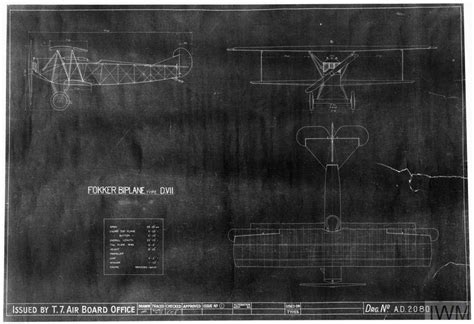 Plans Of Fokker Dvii