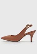 Scarpin Vizzano Slingback Nude Compre Agora Dafiti Brasil