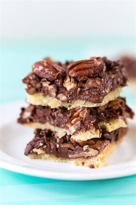 Chocolate Pecan Pie Bars Recipe More Pizzazzerie