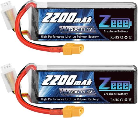 Zeee S Lipo Battery Mah V C Rc Battery With Xt Plug Rc