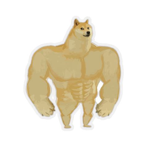 Swole Doge Meme Calcomanía Pegatina Etsy