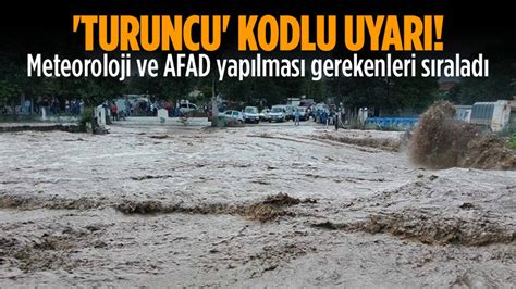 Meteoroloji Ve Afad Dan Turuncu Uyar Ankara Masas