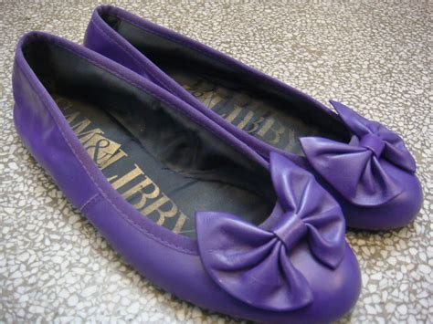 Vtg 80s Sam And Libby Ballet Bow Flats Purple By Houseofrenata