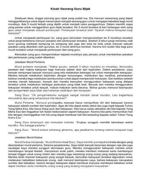 Kisah Guru Bijak Pdf