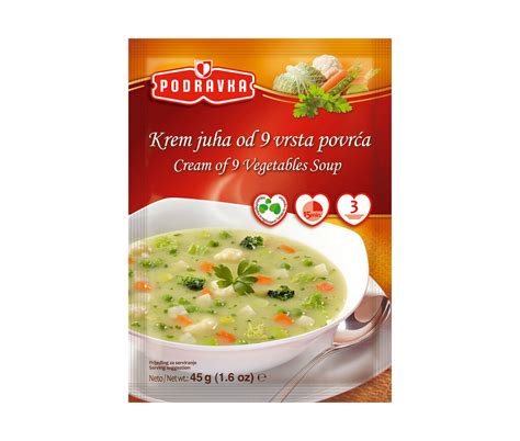 Podravka Vegetable Soup With Semolina Dumplings Mediterranean Foods