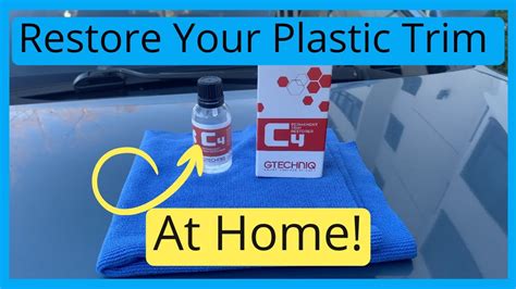 Restore Faded Plastic Trim On Your Car Diy Youtube