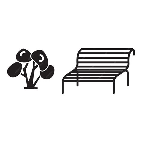 Premium Vector Park Bench Icon Simple Illustration Of Park Bench Vector Icon For Web Design