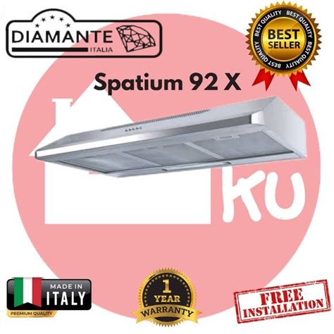 Jual Cooker Hood Diamante Spatium 92 X Slim Hood 2 Motor Shopee