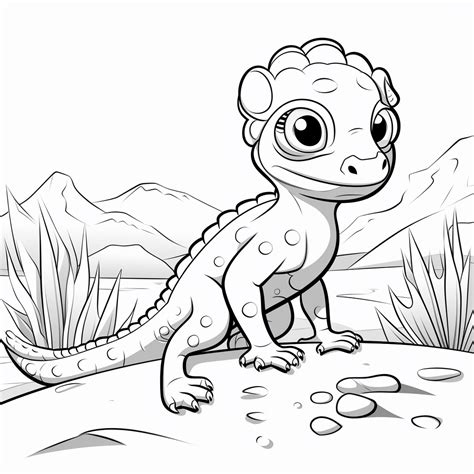 Gecko Sonnt Sich In Der W Ste Happycoloring Net