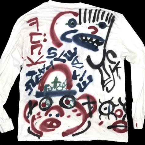 FUCK White Long Sleeve Shirt Depop