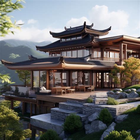 Modern Chinese Style Wooden Houses Modern Japanese