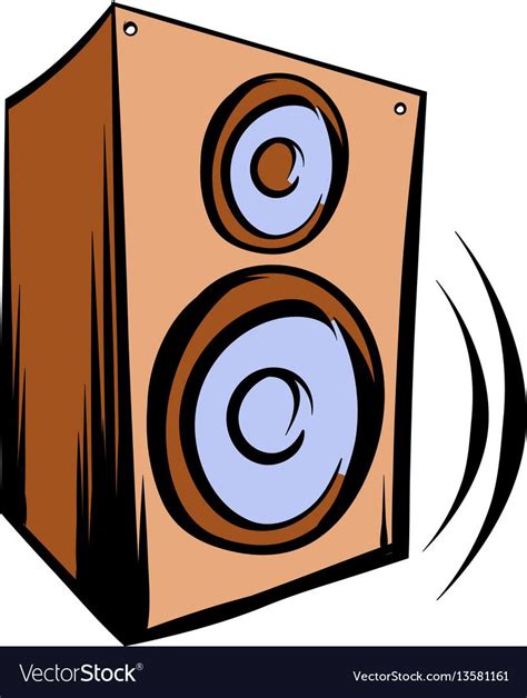 Music Speaker Icon Cartoon Vector Image On Vectorstock In 2024